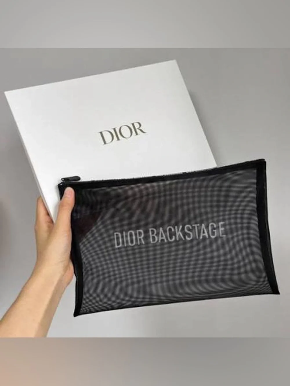 Dior Backstage Black Mesh Makeup Pouch
